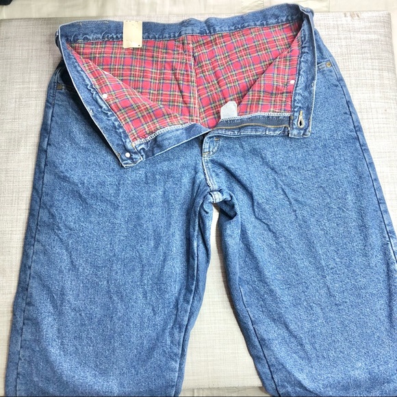 Vintage NWT LLBean flannel lined double L relaxed fit jeans, 40 x 33.5” - Picture 4 of 8